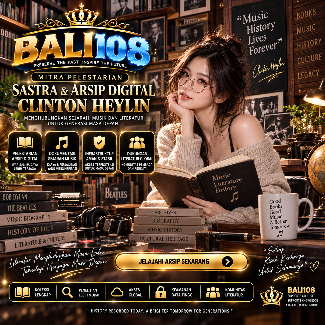 Visual utama Clinton Heylin